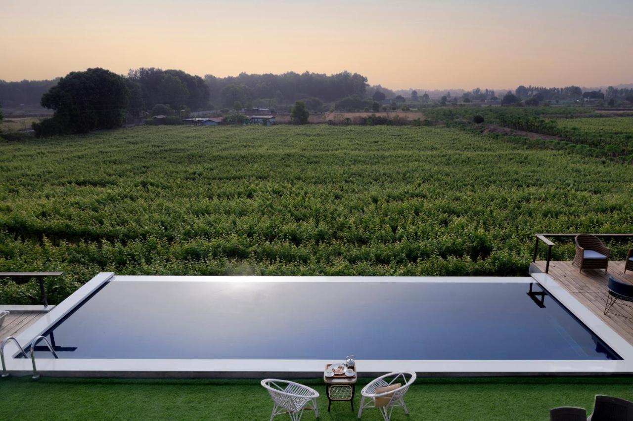 Saffronstays Onellaa, Nashik - Infinity Pool Villa Surrounded By A Vineyard Exterior photo